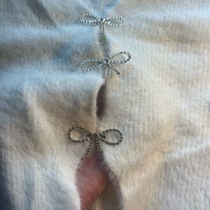 Viral bow SHEIN fuzzy sweater